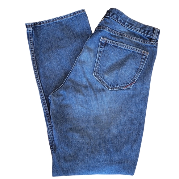 Banana Republic Blue Bootcut High Rise Denim Jeans Size 34 x 32 - Picture 3 of 4